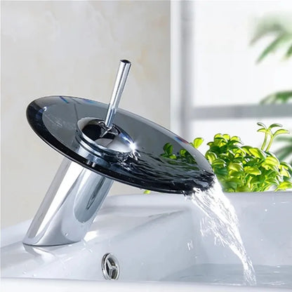 Bathroom Faucets Wash Basin Sink Taps Colorful Glass