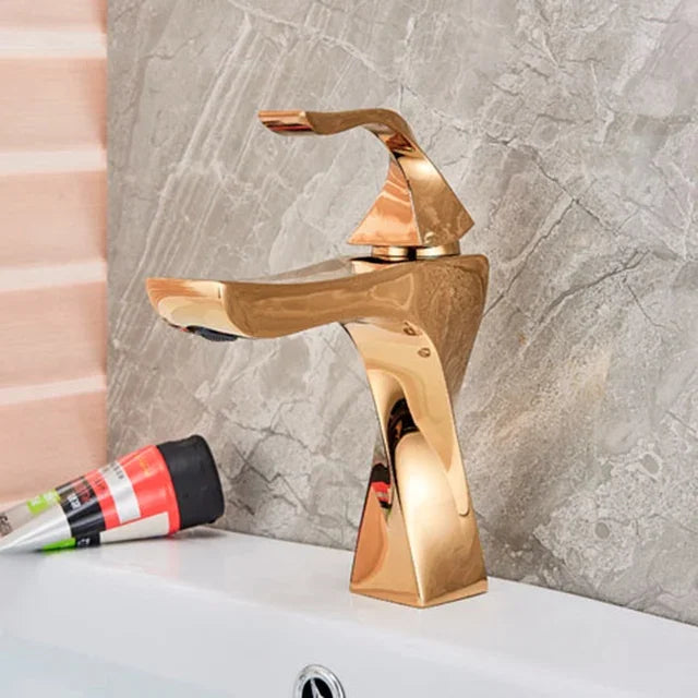 Design Basin Faucet Black Chrome Bathroom Sink Faucet