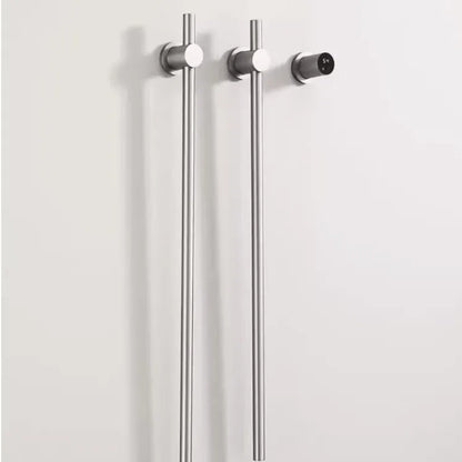 Bathroom Black Electric Towel Rack Hidden Wire Bath
