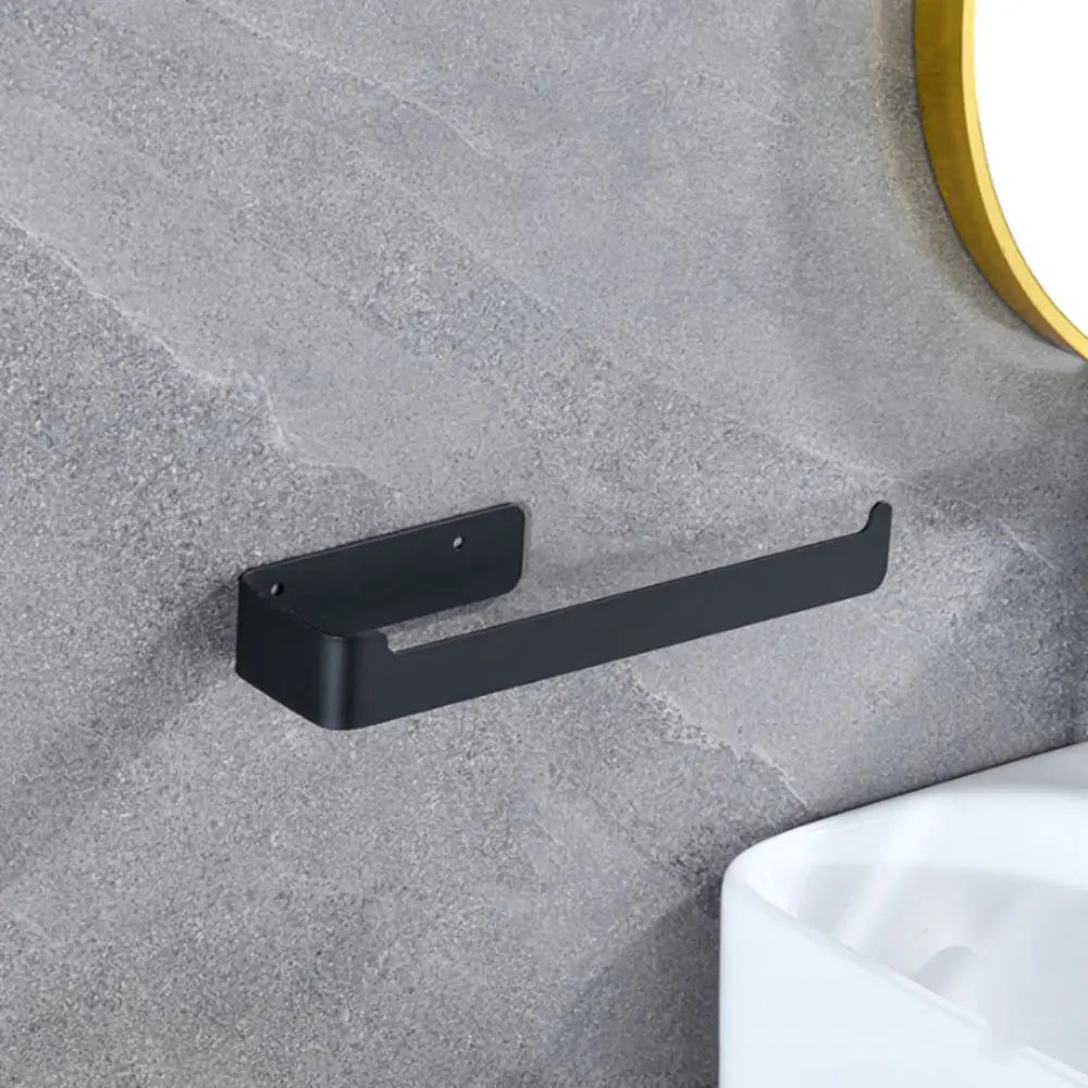 Robe Hook Golden Finish Towel Holder Black Finish