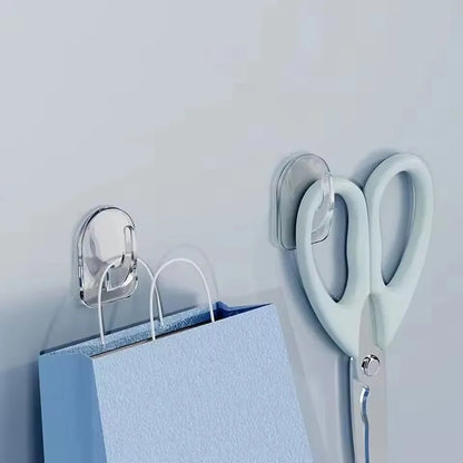 Transparent Strong Adhesive Mini Hook Door Bathroom Mirror