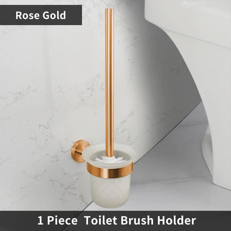 Bathroom Hardware 304 Stainless Steel Rose Gold Towel