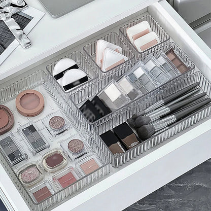 Clear Drawer Organizer Stackable Size Clear Makeup Drawer