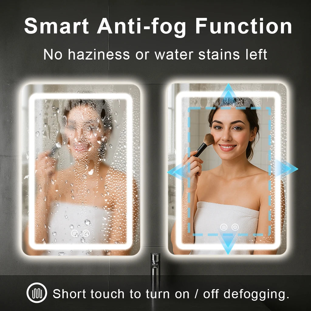 16 24 Inch Led Bathroom Mirror Vanity Mirrors