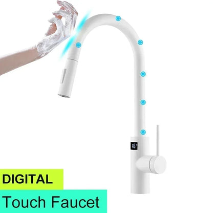Smart Digital Touch On Faucets 304 Stainless Steel