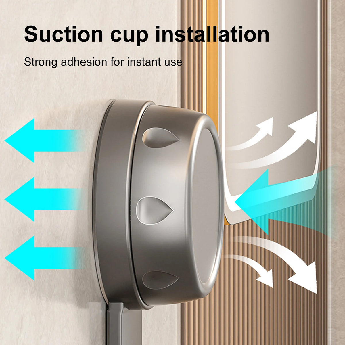 Suction Cup Triangle Corner Shower Caddy Hooks No