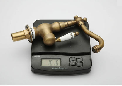 Bathroom Sink Faucet Antique Bronze Vessel Basin Faucet