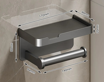 Toilet Paper Holder Wall-Mounted Double Layer Paper Roll