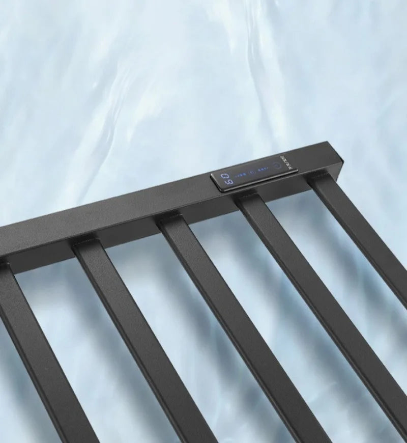 Metal Electric Heated Towel Rail Smart Disinfection Thermostat