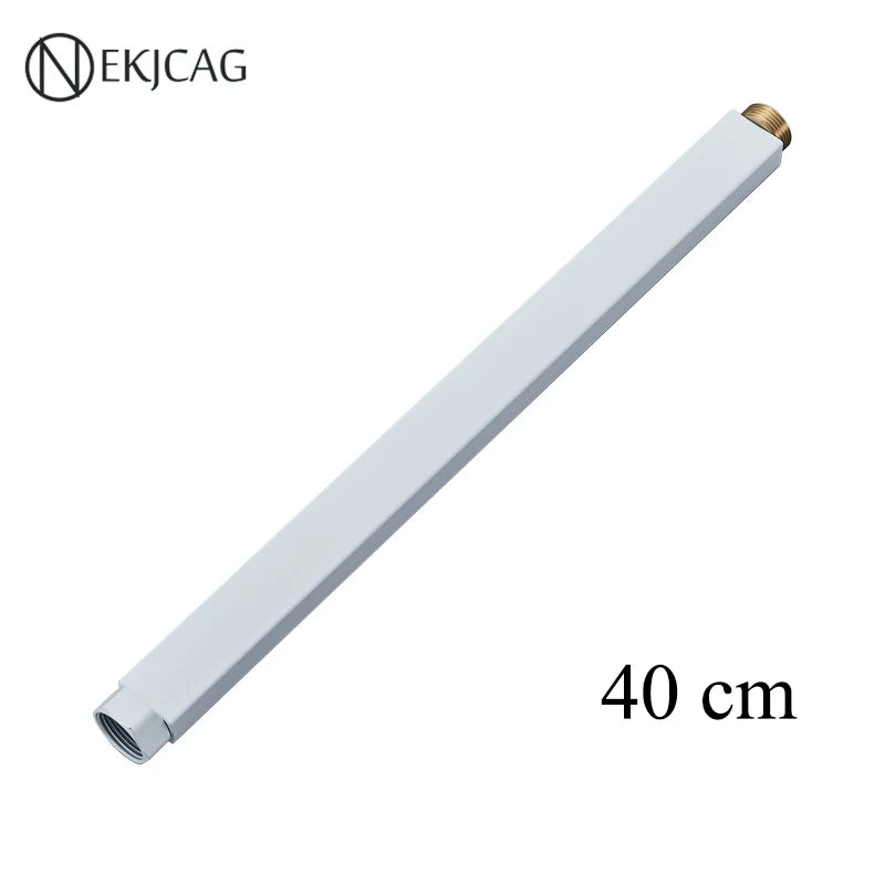 Square Extension Tube Bathroom Shower Faucet Extra Extend