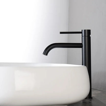 Brushed Gold Bathroom Basin Faucet Cold Mixer Water