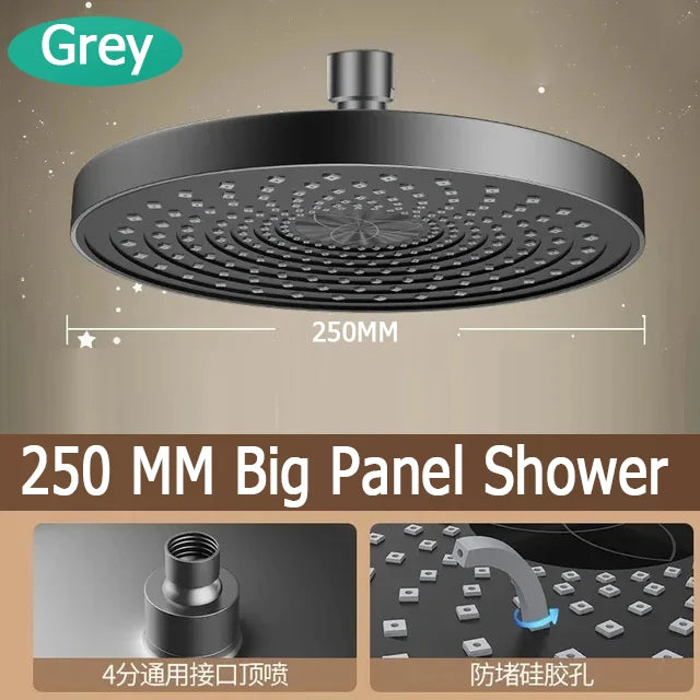 6/9 Inch Large Flow Supercharge Rain Shower Head