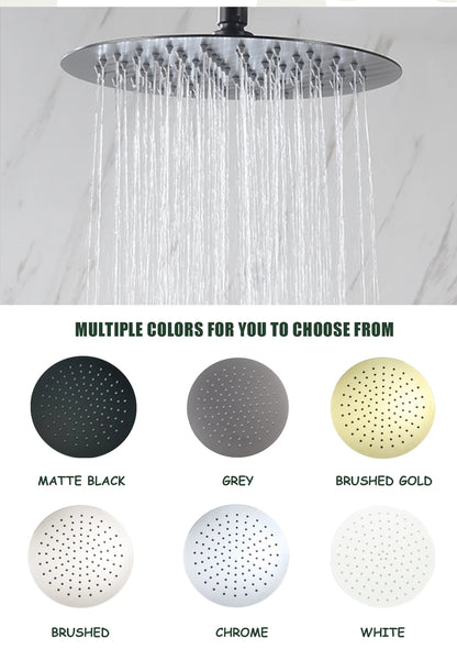 Round Stainless Steel Slim 8/10/12 Inch Large Rain