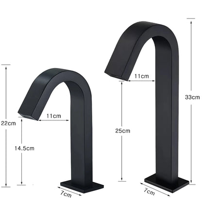 Oxg Black/Chrome Smart Sensor Basin Faucet Automatic Sensor