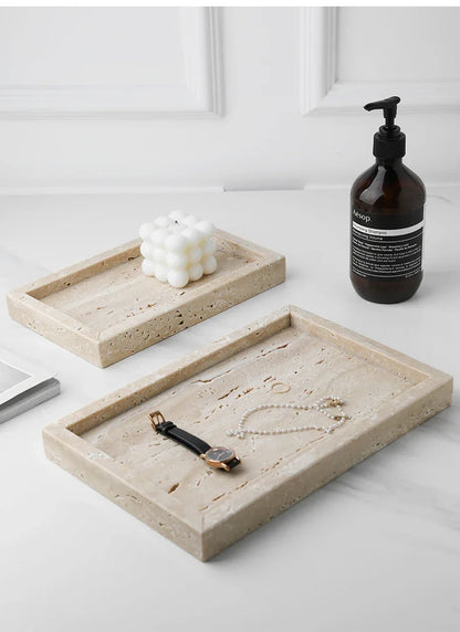 Natural Cave Stone Bathroom Supplies Jewelry Storage Tray