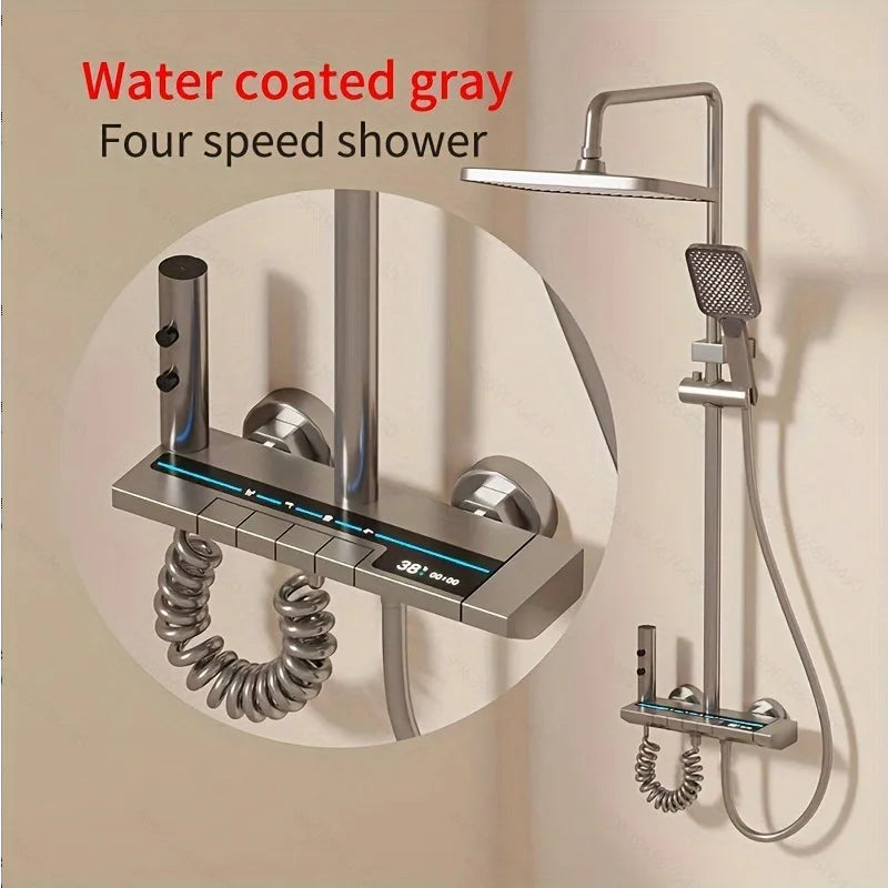 Complete Of Shower System Shower Full Of All-Copper