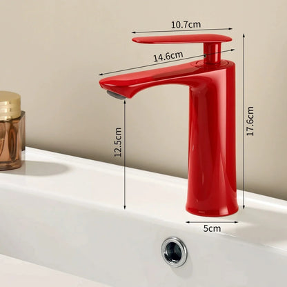 Pink Bathroom Basin Faucet Red Bathroom Faucet Sink