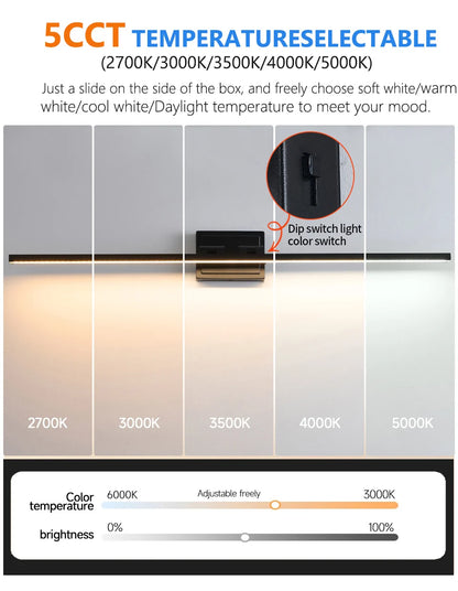 Modern Bathroom Vanity Light Led Dimmable 5cct Bathroom