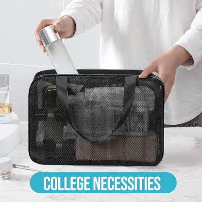 Mesh Shower Caddy Tote Large Capacity Toiletry Organizer