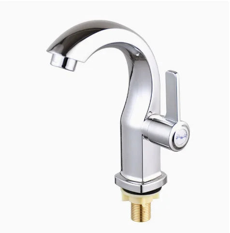 Handle Bathtub Faucet Cold Water Column Quick-Opening Tap