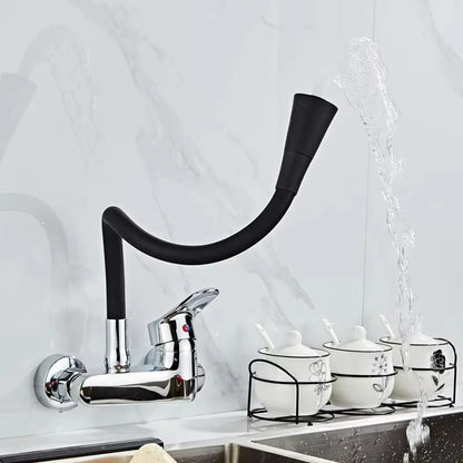 Wall Mounted Faucet Mixer Sink Faucet 360 Degree