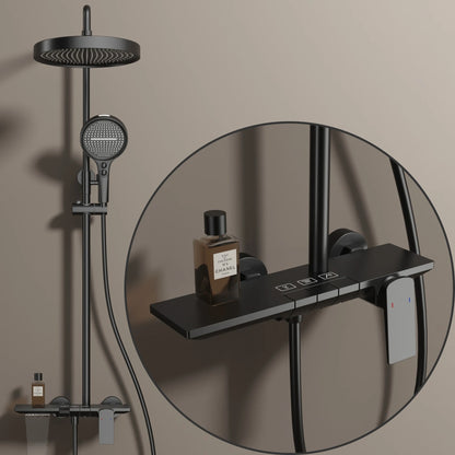 Cold Bathroom Shower System Faucets 12 Inch Round