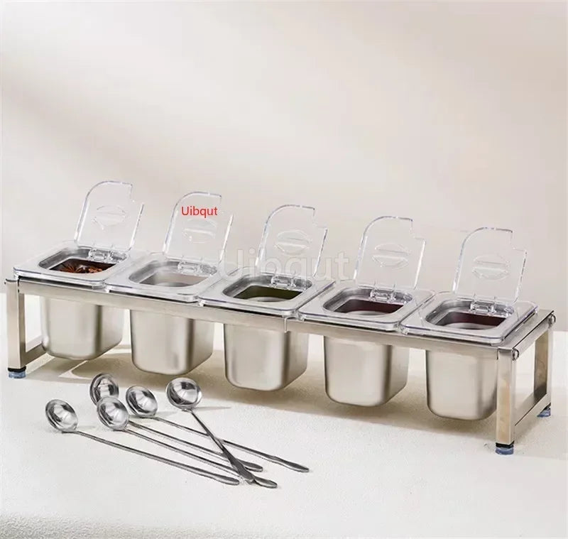 Stainless Steel Transparent Gn Pans Visible Food Exhibition