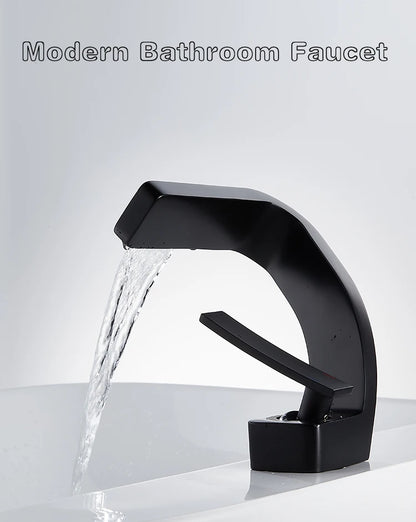 Tolm Basin Faucet Modern Bathroom Mixer Tap Orange
