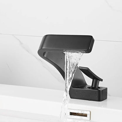 Tolm Basin Faucet Modern Bathroom Mixer Tap Orange