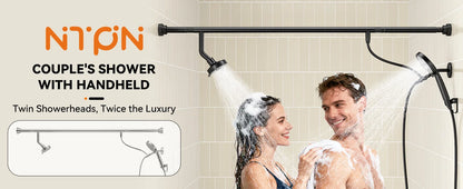 Tandem Shower Head Couples Dual Shower Head Handheld