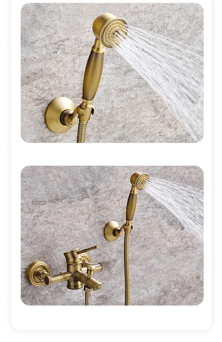 Antique Bathroom Shower Faucet Cold Bathtub Mixer Crane