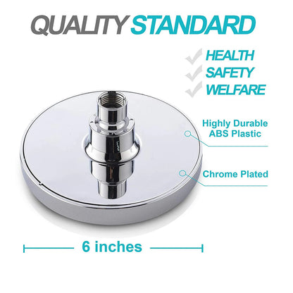 Inches High Pressure Rain Shower Head Arm 1min