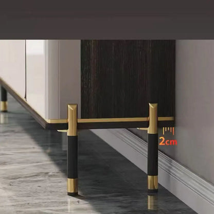 4pcs Light Luxury Metal Thickened Bathroom Cabinet Tv