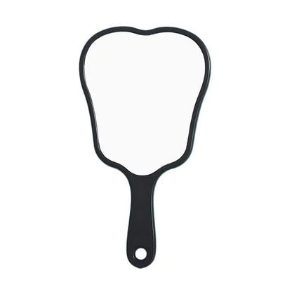 Durable Plastic Tooth-Shaped Mirror Mini Lightweight Handheld