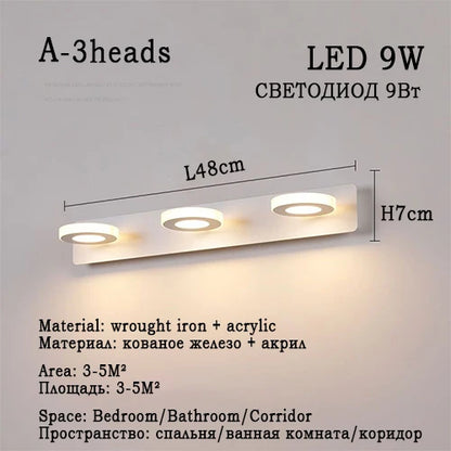 Led Bathroom Mirror Wall Lamp Vanity Light Waterproof