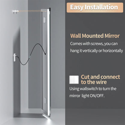 Xxl Bathroom Mirror Smart Led Vanity Mirror Wall