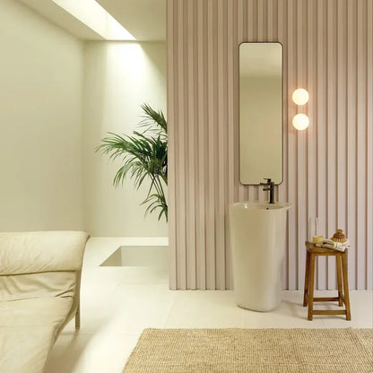 Modern White Wall Lamp Ball Glass Wall Sconce