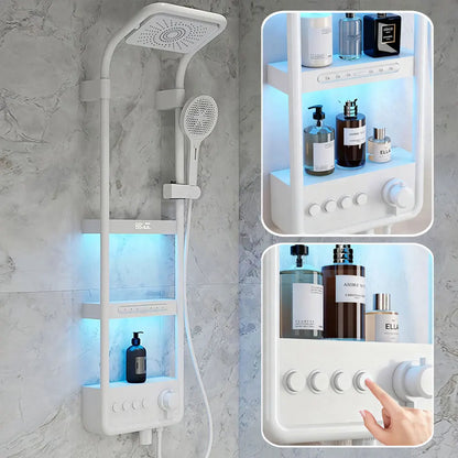 Modern High End Bathroom Shower Faucet Rainfall Waterfall