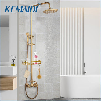 Kemaidi Brass Antique Wall Mount Shower Faucet Handle