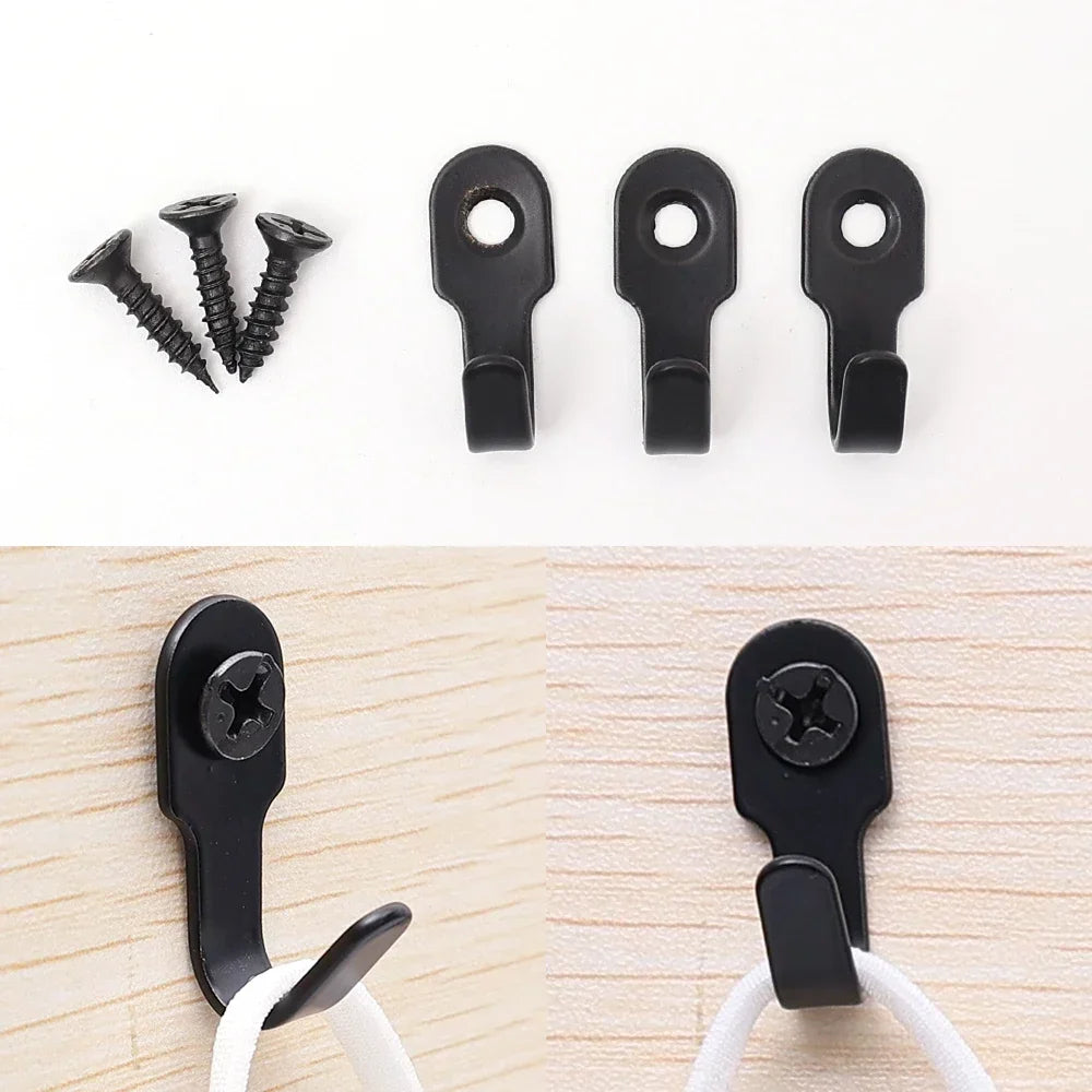 Mini Stainless Steel Hook Screw Items Key Rack