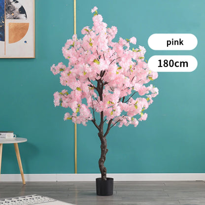 Decoration Artificial Cherry Tree Bonsai Wedding Indoor Living