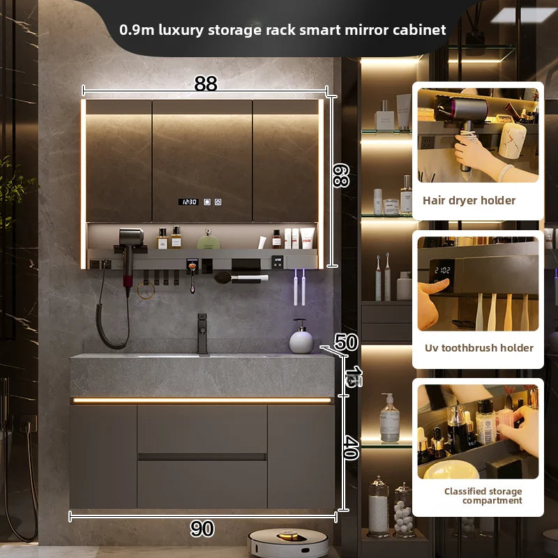 Rock Plate Integrated Basin Bathroom Washbasin Washbasin Bathroom