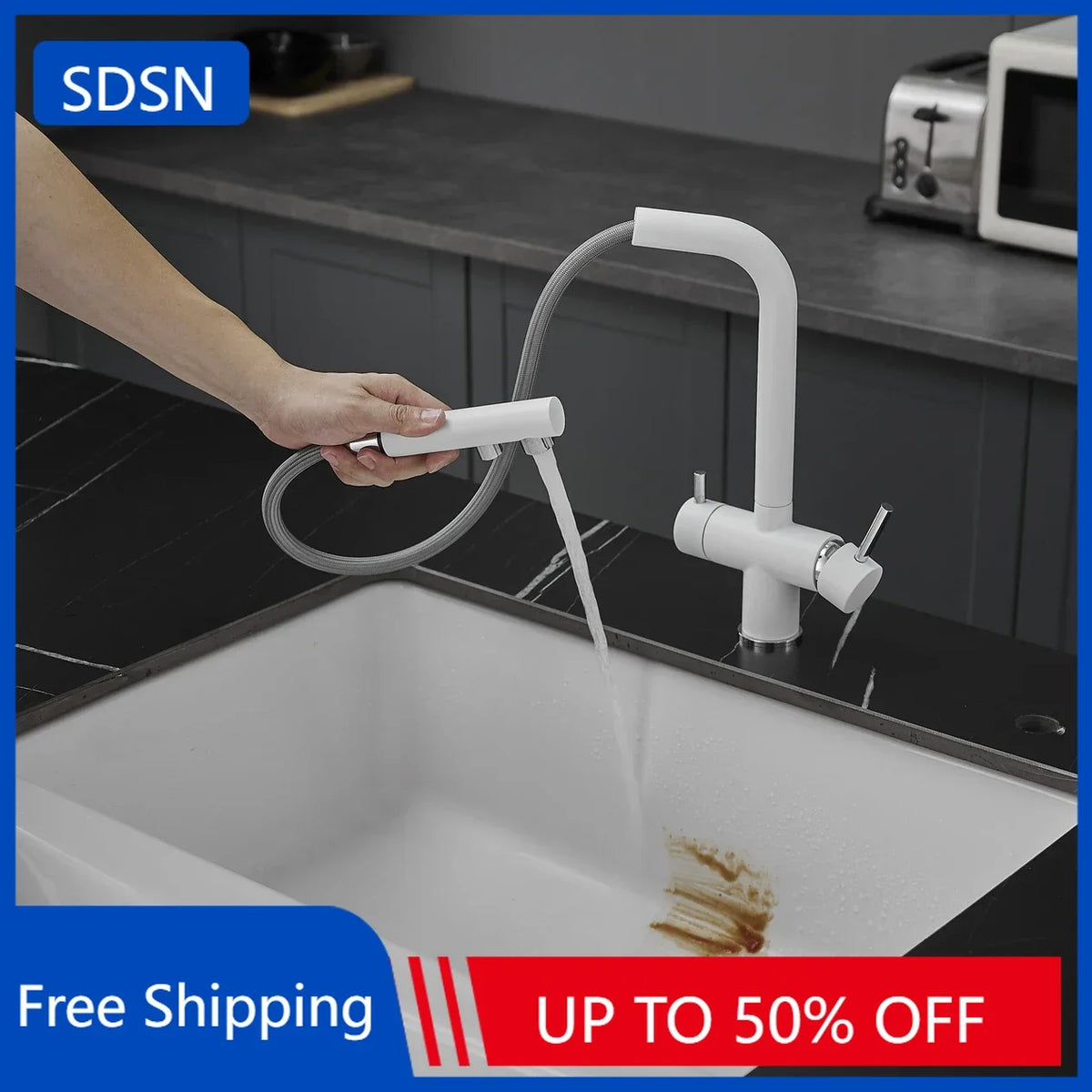 White Cold Filter Sink Faucets Ways Pure Water