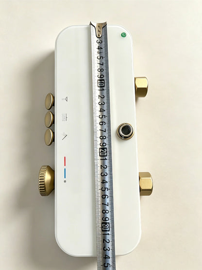 Gold Brass Shower Mixer Crane Hand Shower Wall