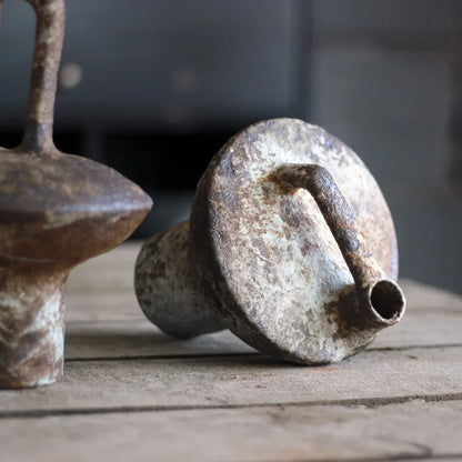 Wabi Sabi Style Ceramic Vase Retro Dried Flowers