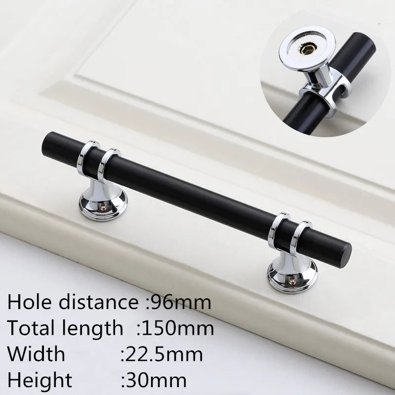 Kk&Fing Cabinet Wardrobe Door Golden Handles Lengthen Light