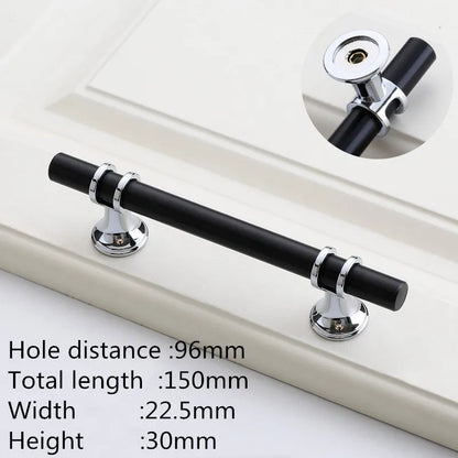 Kk&Fing Cabinet Wardrobe Door Golden Handles Lengthen Light
