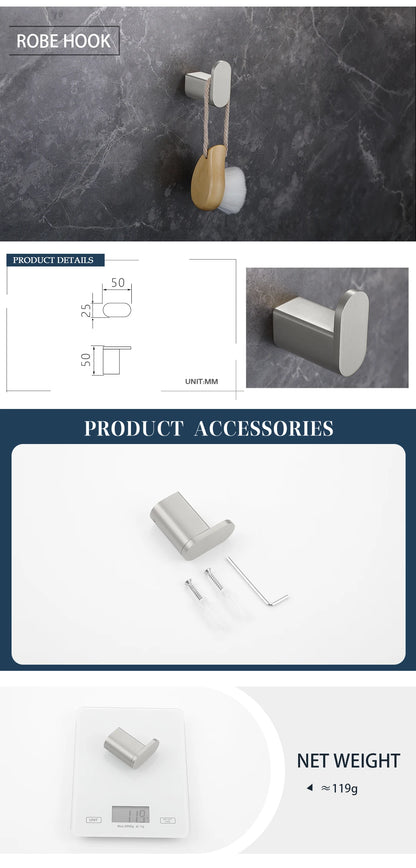 Bathroom Hardware Stainless Steel Bathroom Wall Mounted Towel
