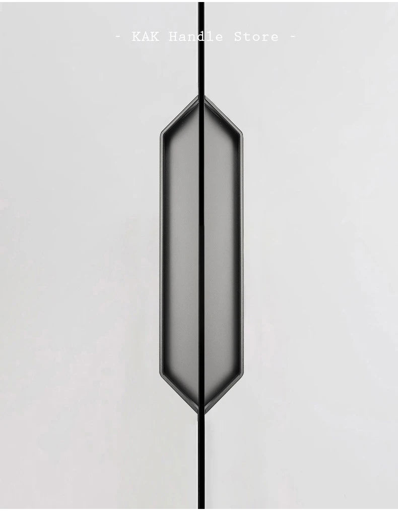 Kak Recessed Cabinet Handles Black Hidden Sliding Door