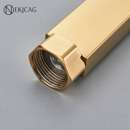 Square Extension Tube Bathroom Shower Faucet Extra Extend